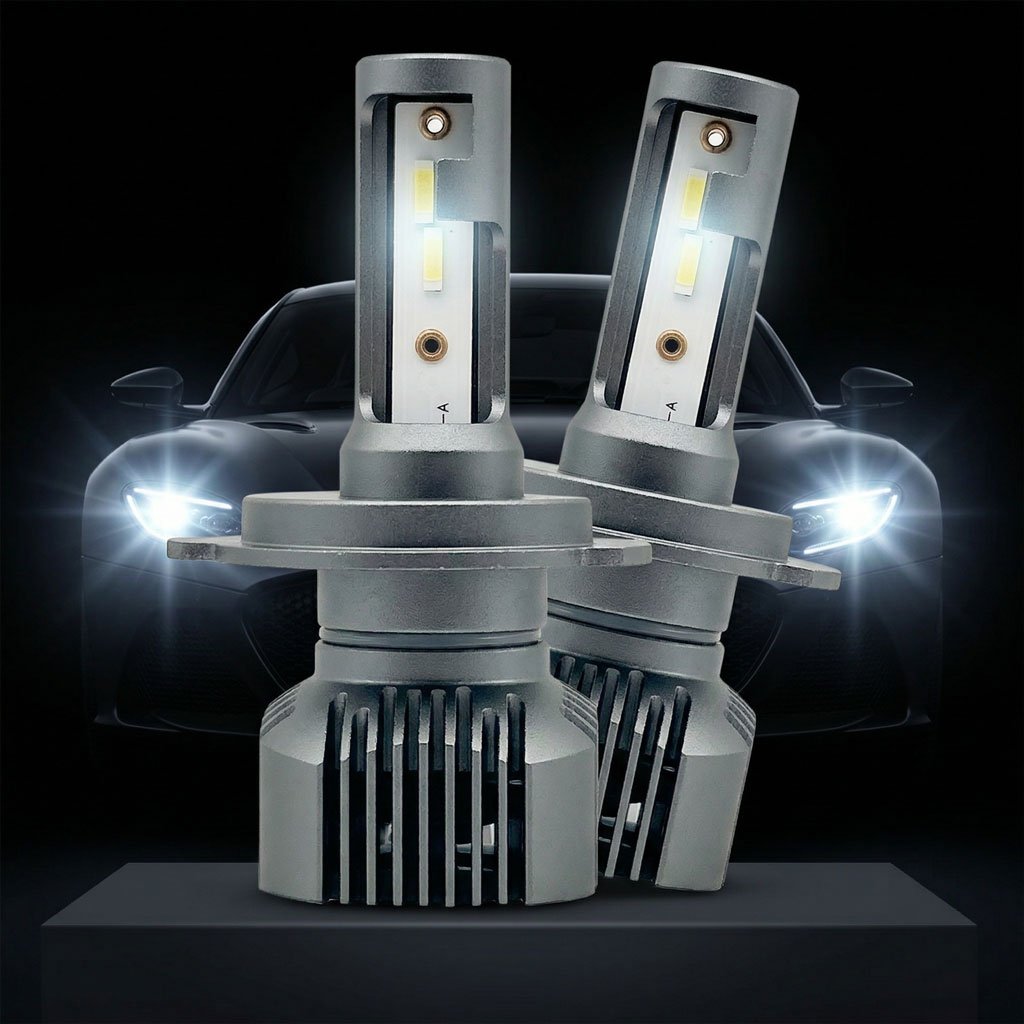 Kit Lampe Phare Canbus M1 H4 LED 6000K 60W – Éclairage Auto Haute Performance