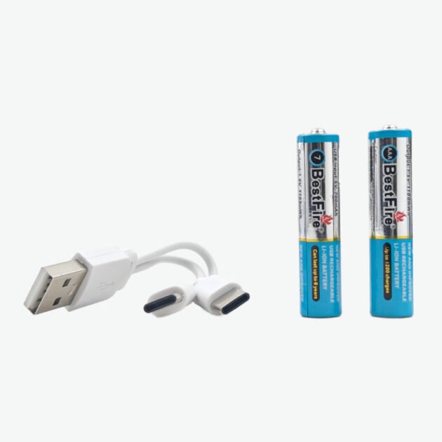 Pile Rechargeable USB Type-C AAA 700mWh – Batterie Lithium BestFire