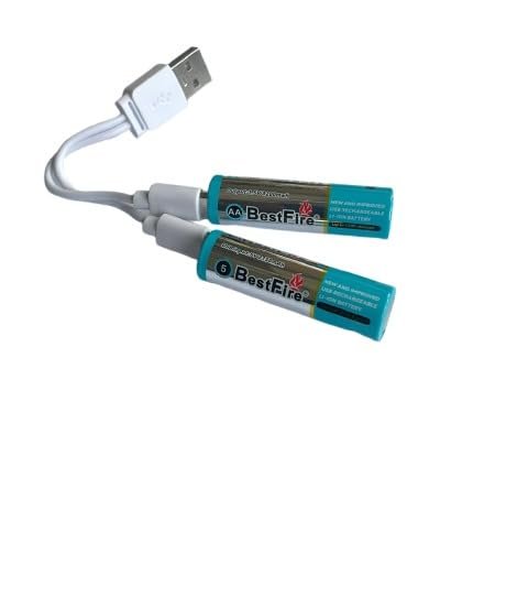Pile Rechargeable USB Type-C AA 2150mAh – Batterie Lithium BestFire 3200mWh (1,5V)