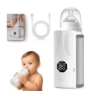 Chauffe-biberon portable rechargeable avec écran LCD – Température réglable intelligente