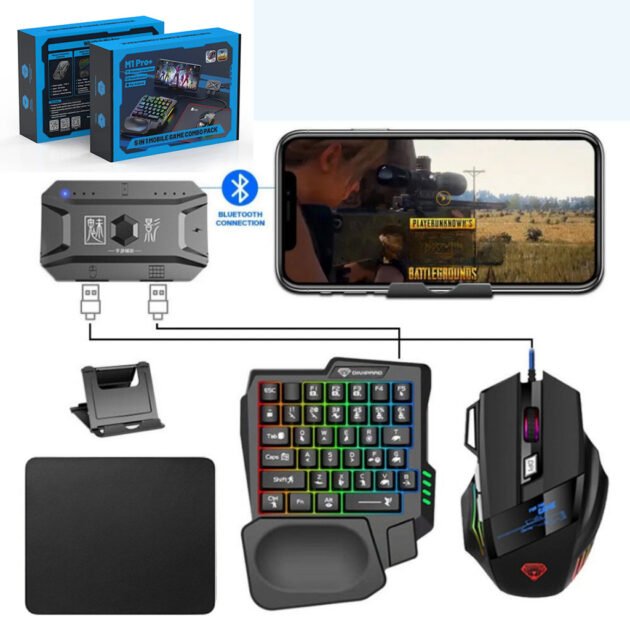 Convertisseur Clavier & Souris M1 Pro – Dominez vos Jeux Mobile avec Précision Ultime
