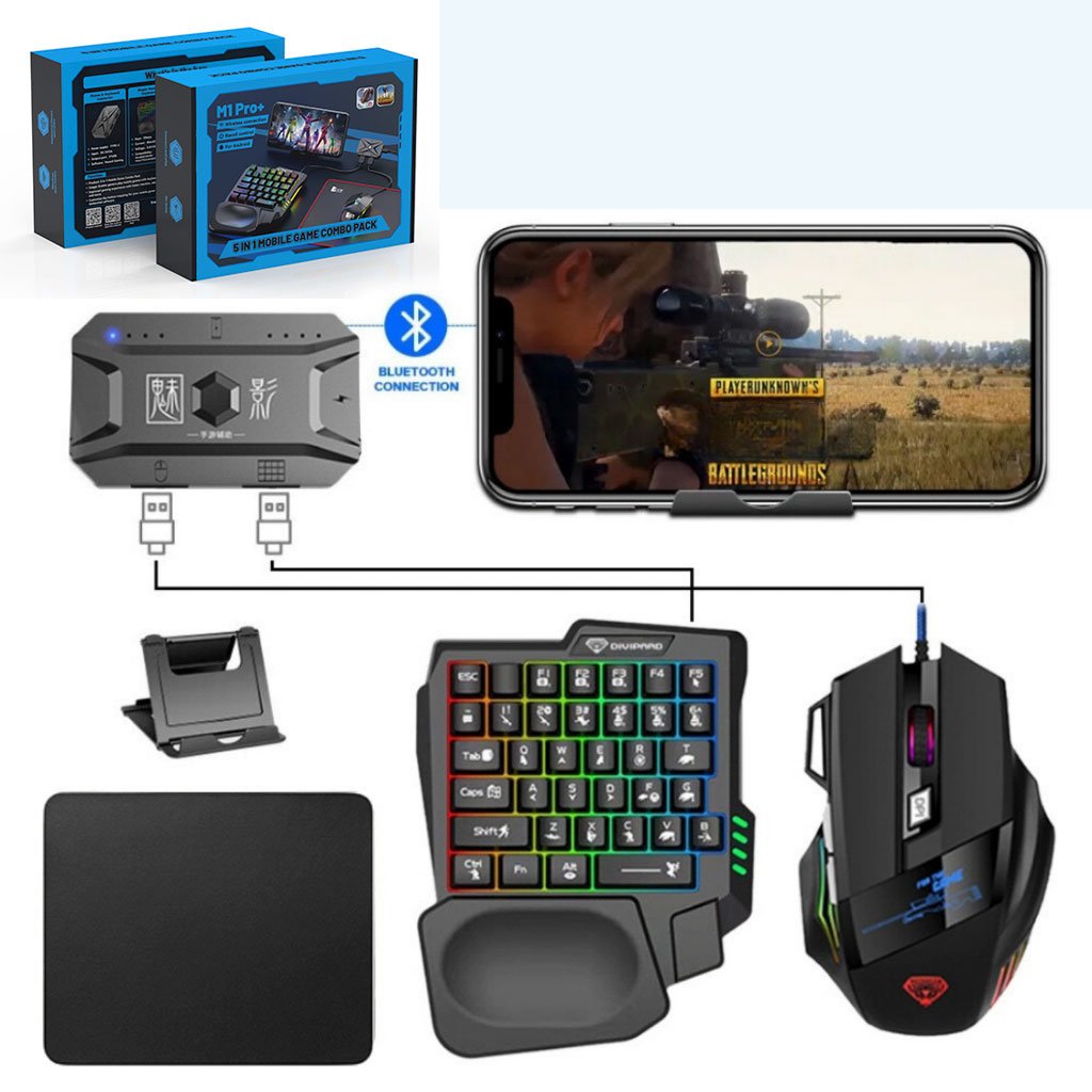 Convertisseur Clavier & Souris M1 Pro – Dominez vos Jeux Mobile avec Précision Ultime