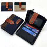 Portefeuille Jeep Homme (Tissu & Cuir) – Élégance Robuste pour un Usage Quotidien