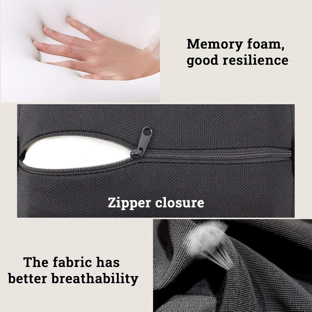 Oreiller cervical voiture en mousse à mémoire de forme – Confort ergonomique et soutien optimal