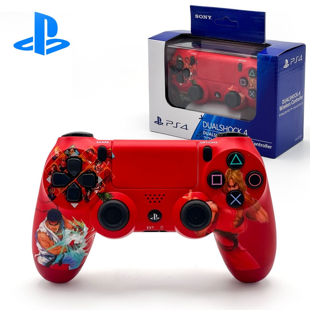 Manette sans fil PS4 style DualShock – Édition Street Fighter