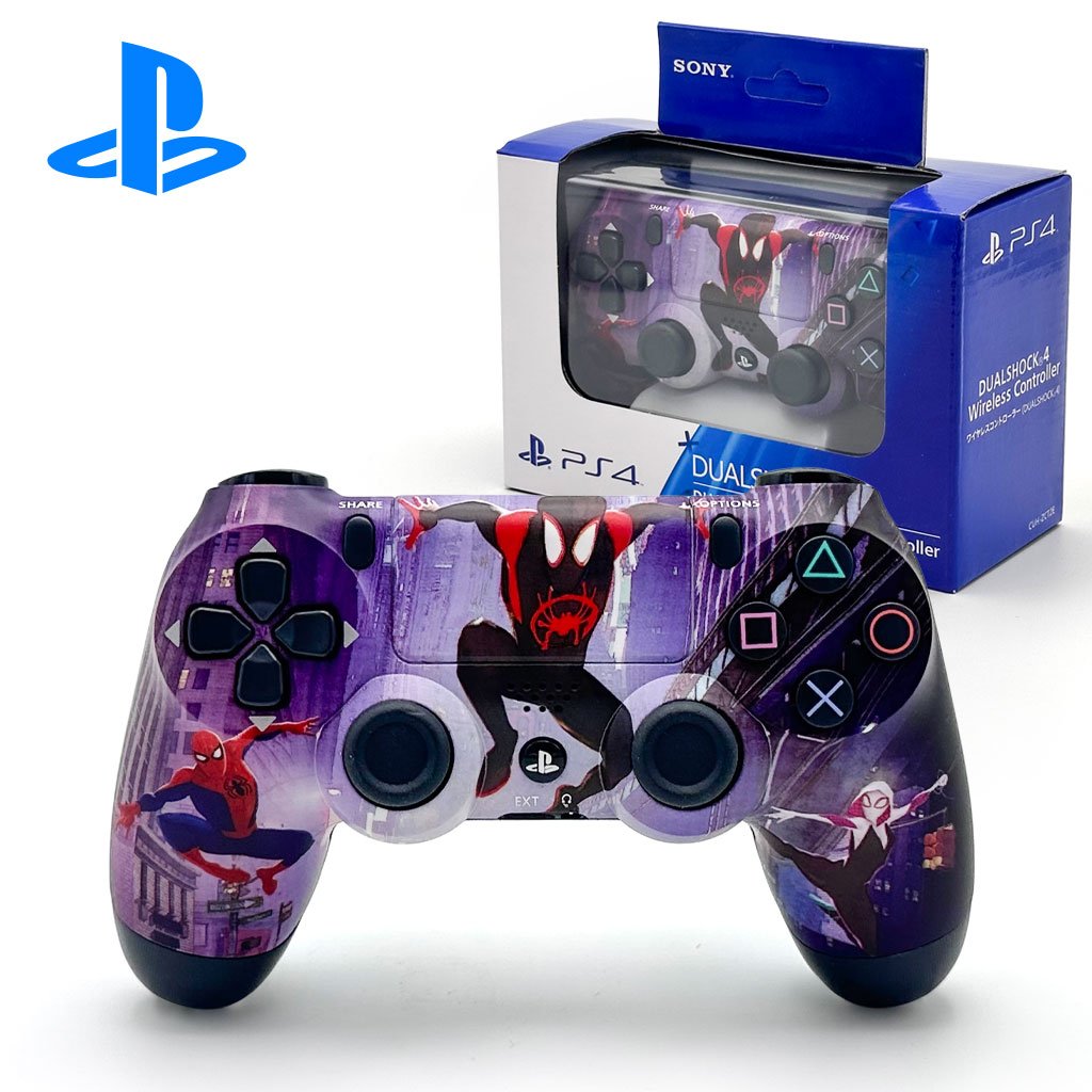 Manette sans fil PS4 style DualShock – Édition Spider
