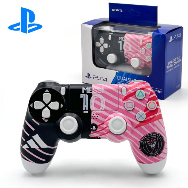 Manette sans fil PS4 style DualShock – Édition Inter Miami