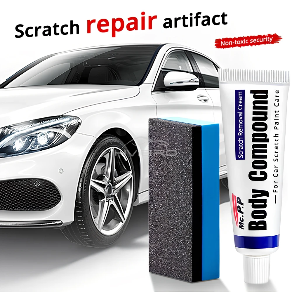 Kit de réparation des rayures pour voiture 3 en 1 – Polish, cire et nettoyant carrosserie