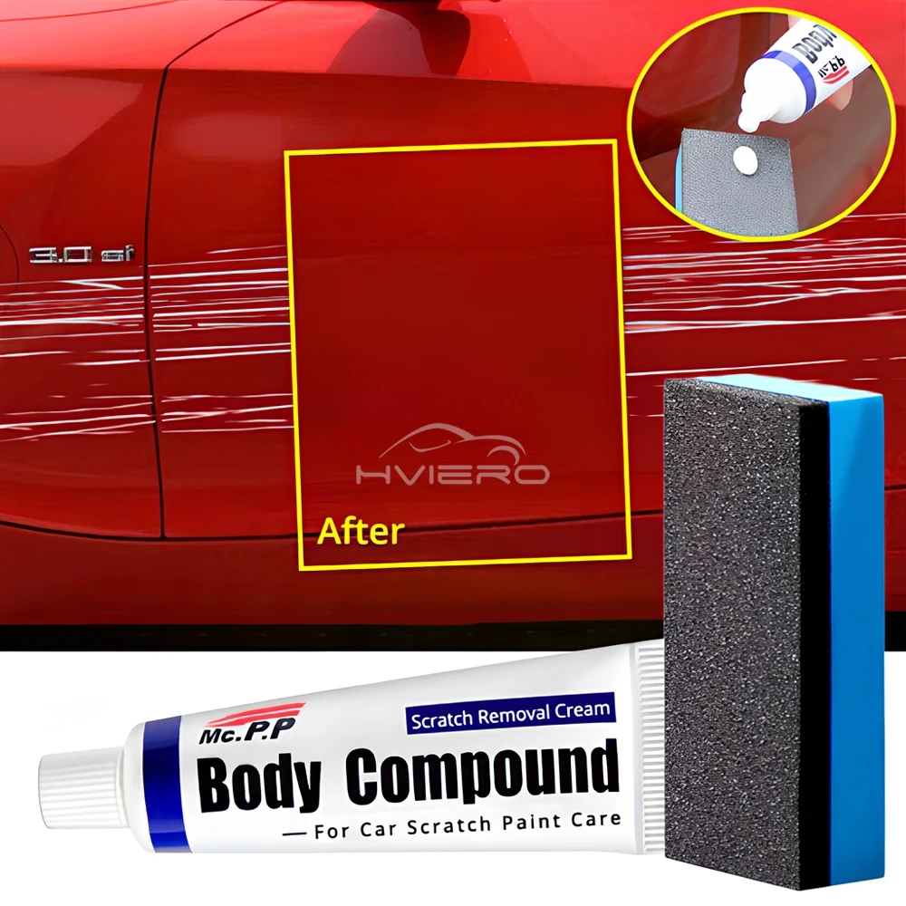 Kit de réparation des rayures pour voiture 3 en 1 – Polish, cire et nettoyant carrosserie