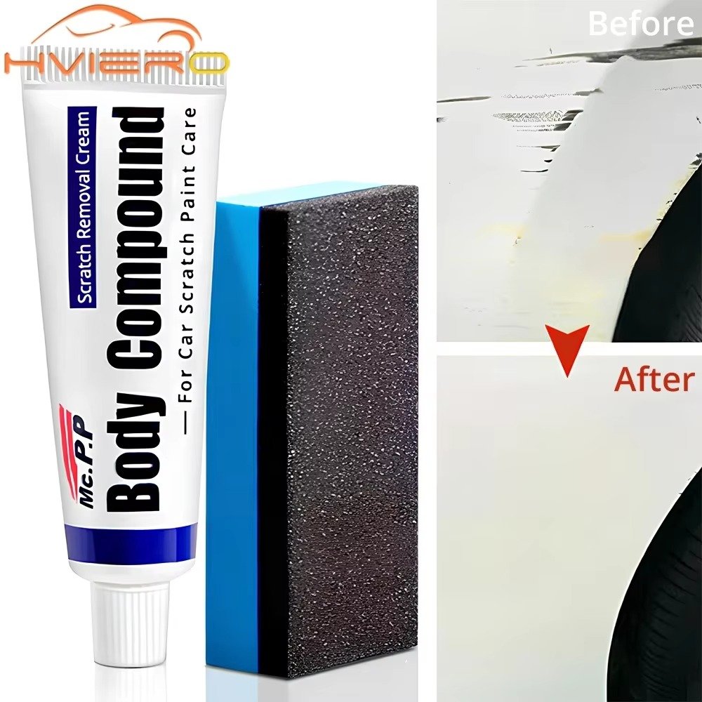 Kit de réparation des rayures pour voiture 3 en 1 – Polish, cire et nettoyant carrosserie