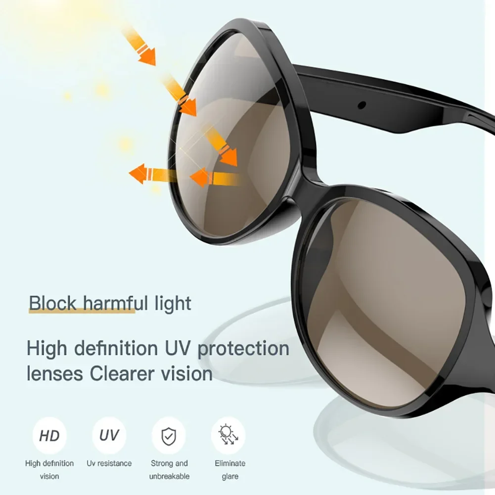 Lunettes de soleil intelligentes Bluetooth avec appels mains libres – Élégance et technologie