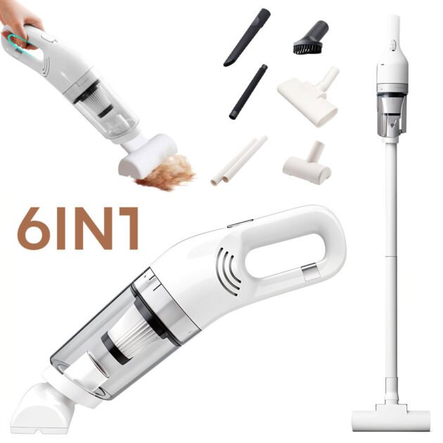 Aspirateur portable multifonction 6 en 1 JB-168 avec filtre HEPA – Puissance et praticité