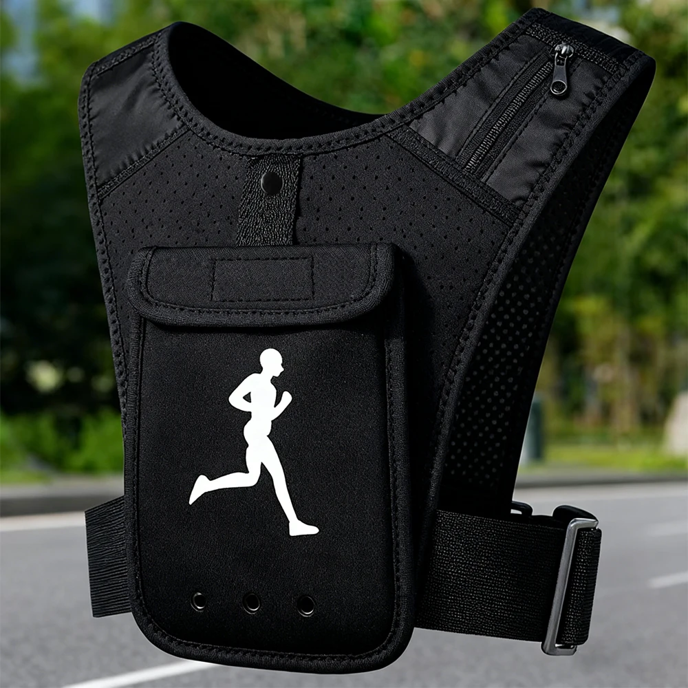Gilet sport porte-téléphone unisexe multifonction – Liberté et performance