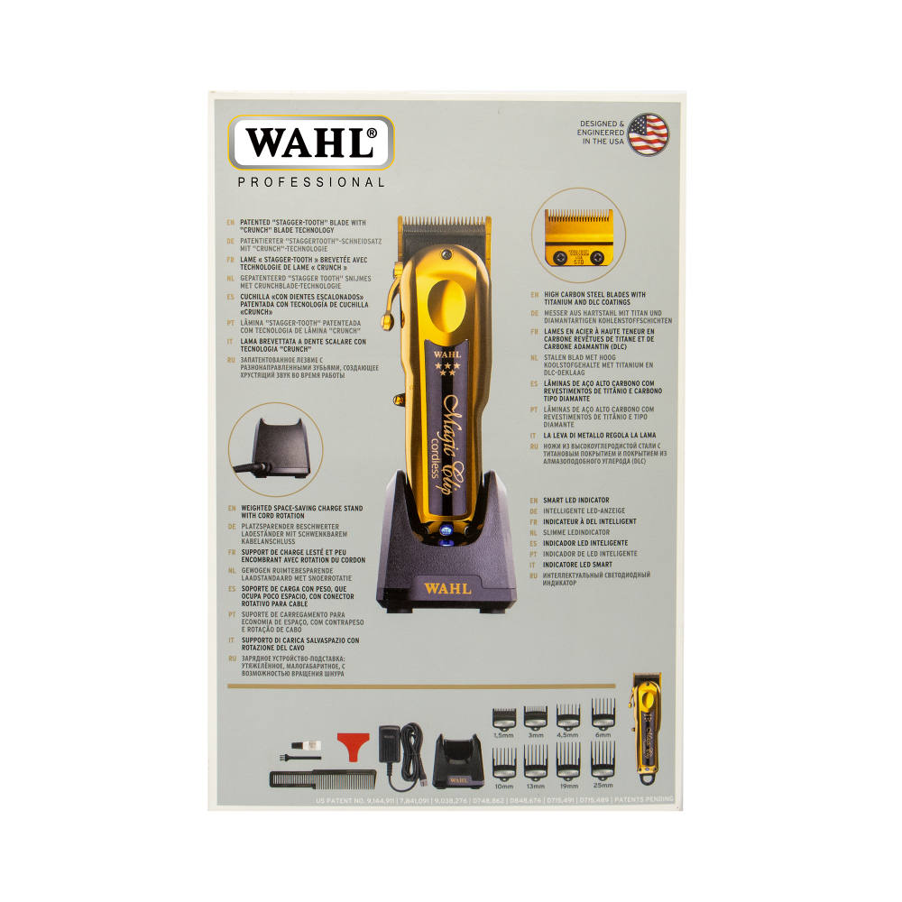 Tondeuse Wahl Magic Clip Gold sans fil – Précision professionnelle et performance premium