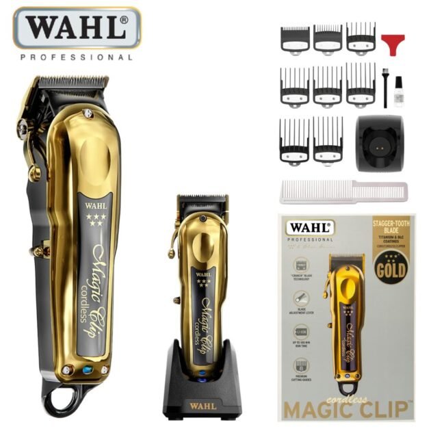 Tondeuse Wahl Magic Clip Gold sans fil – Précision professionnelle et performance premium