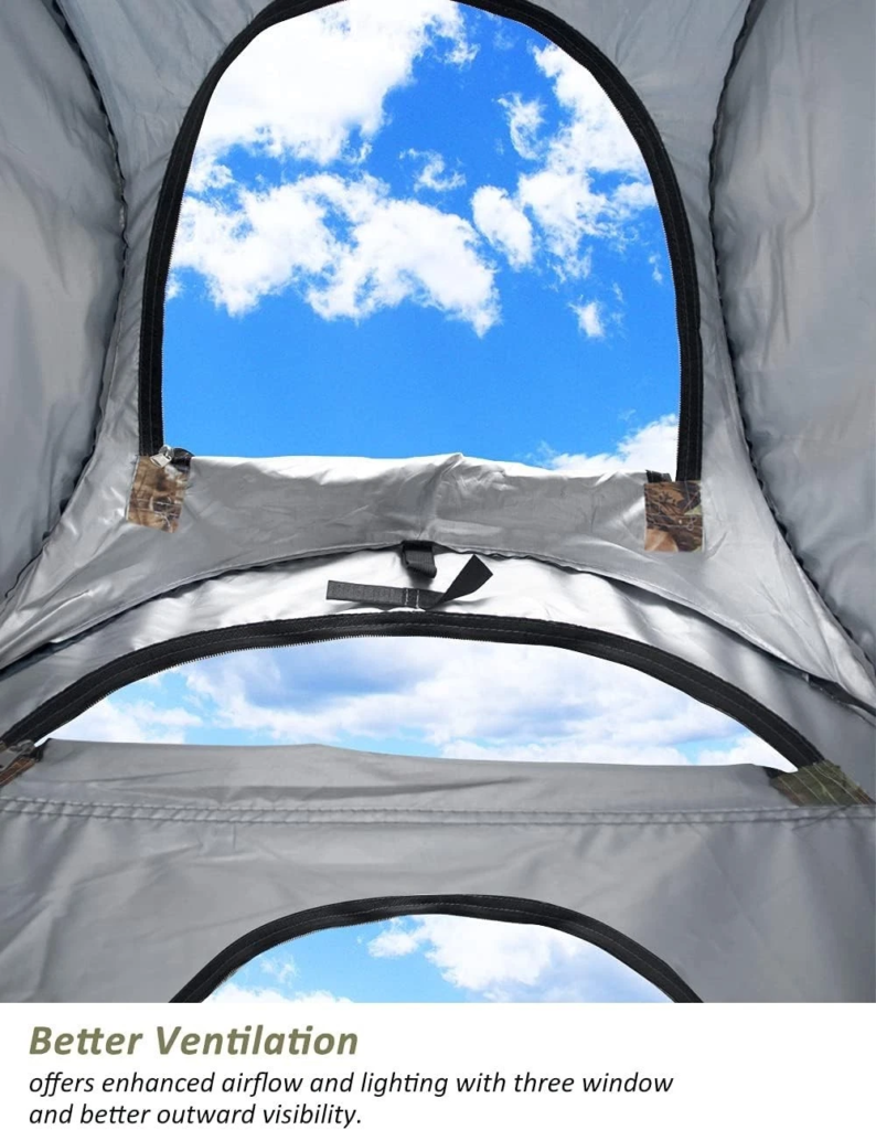 Tente de change pliable UPF 50+ imperméable camouflage – Intimité et protection en extérieur