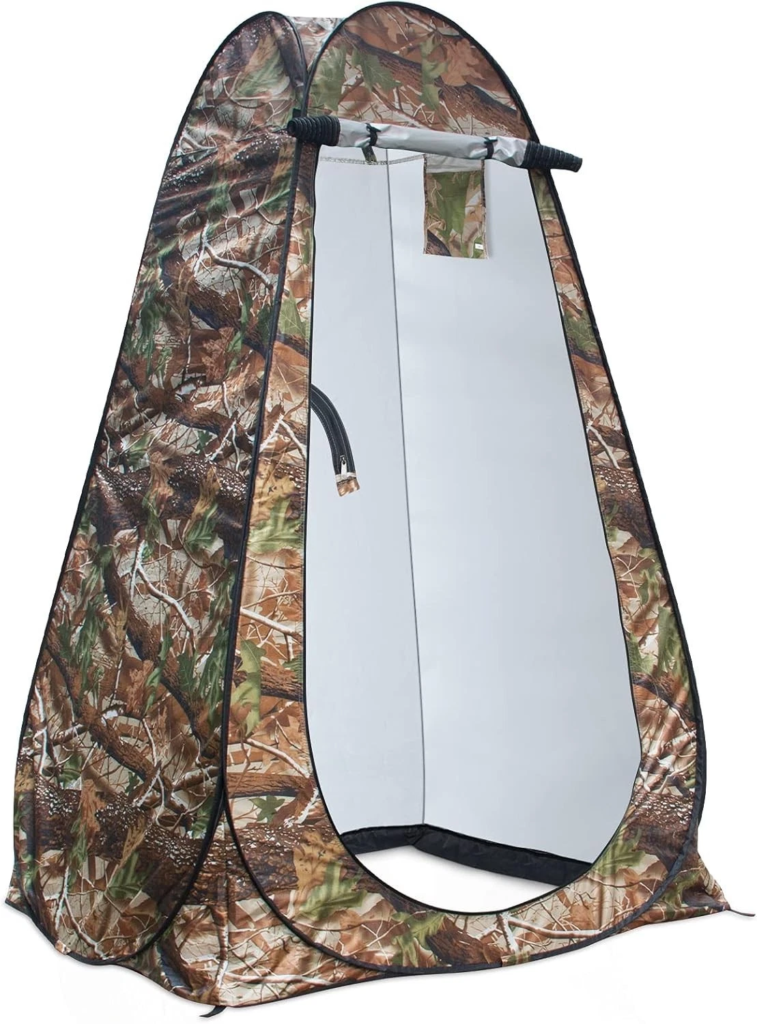 Tente de change pliable UPF 50+ imperméable camouflage – Intimité et protection en extérieur