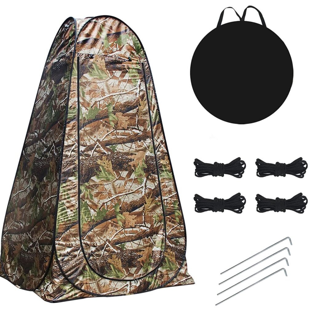 Tente de change pliable UPF 50+ imperméable camouflage – Intimité et protection en extérieur