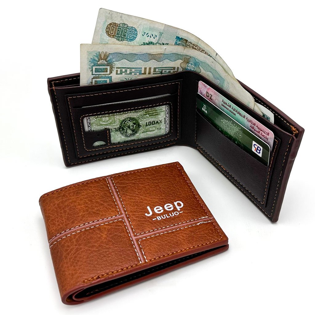Portefeuille Jeep Buluo V3 pour Homme Multi-Poches en Simili Cuir – Élégance, Organisation & Praticité au Quotidien