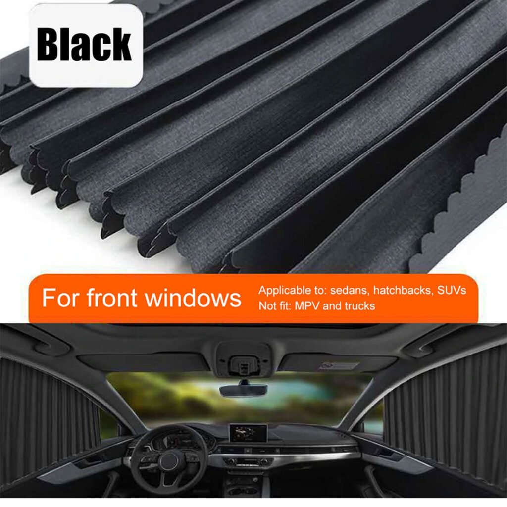 Rideaux pare-soleil magnétiques pour voiture 2PCS – Protection UV et intimité