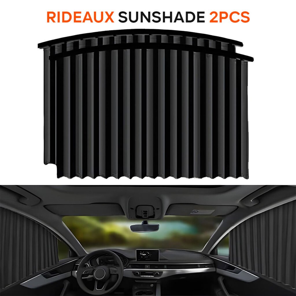 Rideaux pare-soleil magnétiques pour voiture 2PCS – Protection UV et intimité