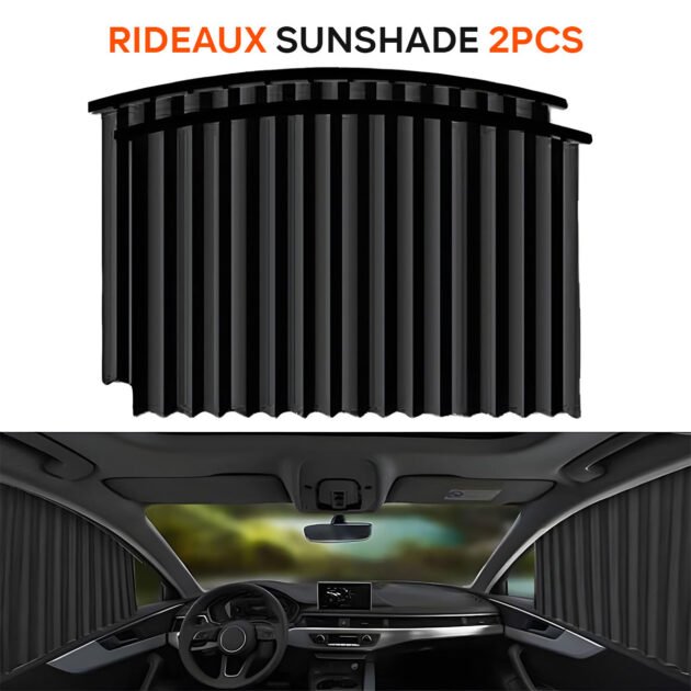 Rideaux pare-soleil magnétiques pour voiture 2PCS – Protection UV et intimité