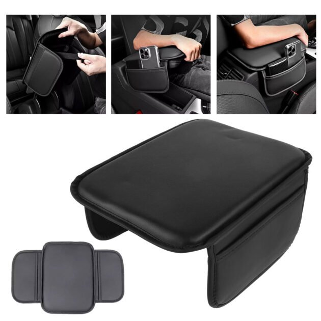 Coussin d’accoudoir de voiture avec poches de rangement – Confort et organisation