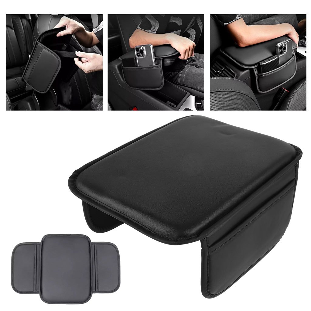 Coussin d’accoudoir de voiture avec poches de rangement – Confort et organisation