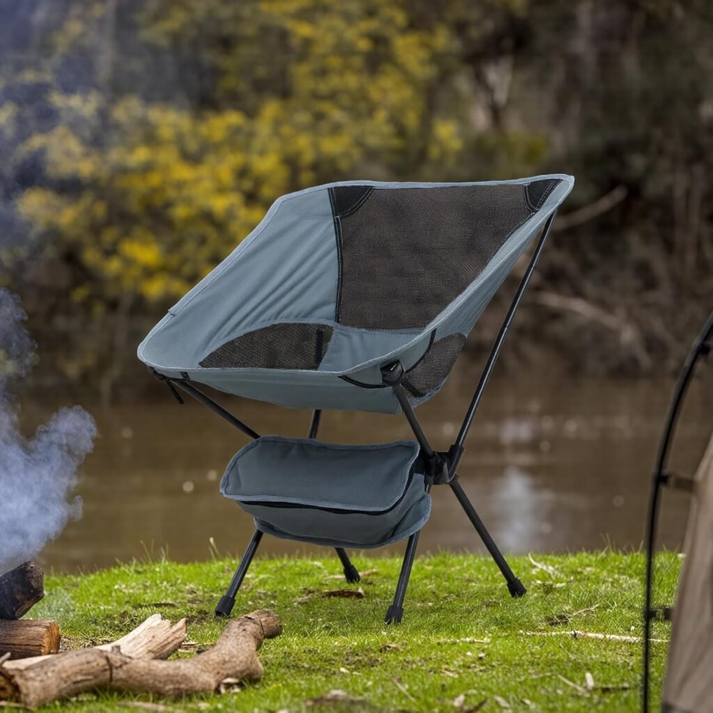 Chaise de camping pliante ultra-légère avec pochette – Confort et mobilité partout