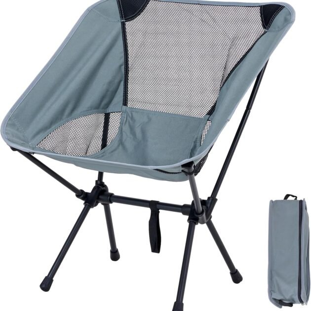 Chaise de camping pliante ultra-légère avec pochette – Confort et mobilité partout