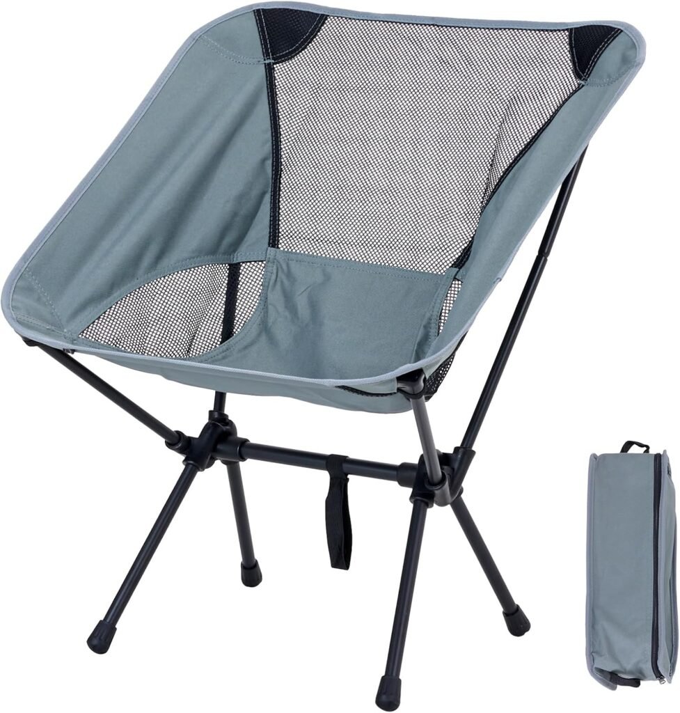 Chaise de camping pliante ultra-légère avec pochette – Confort et mobilité partout