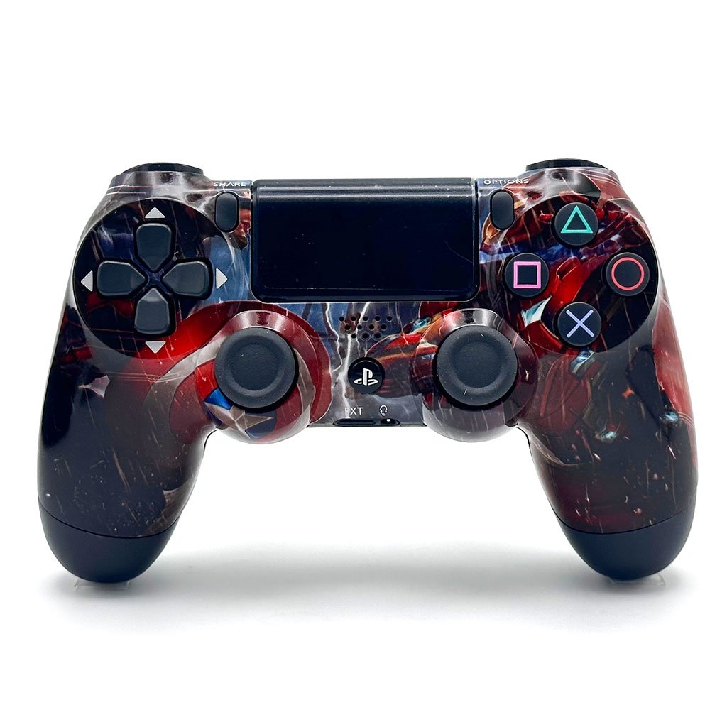 SONY DualShock Manette PS4 Sans Fil (High Copy) – Edition Captain America – Contrôle Total & Style Héroïque pour Gamer Exigeant