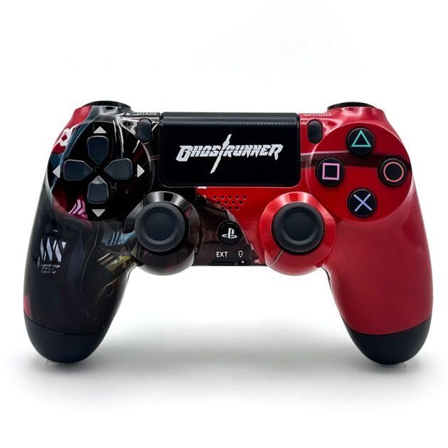 SONY DualShock Manette PS4 Sans Fil (High Copy) – Edition Ghost Runner – Vitesse Extrême & Contrôle Précis pour Dominer Chaque Partie