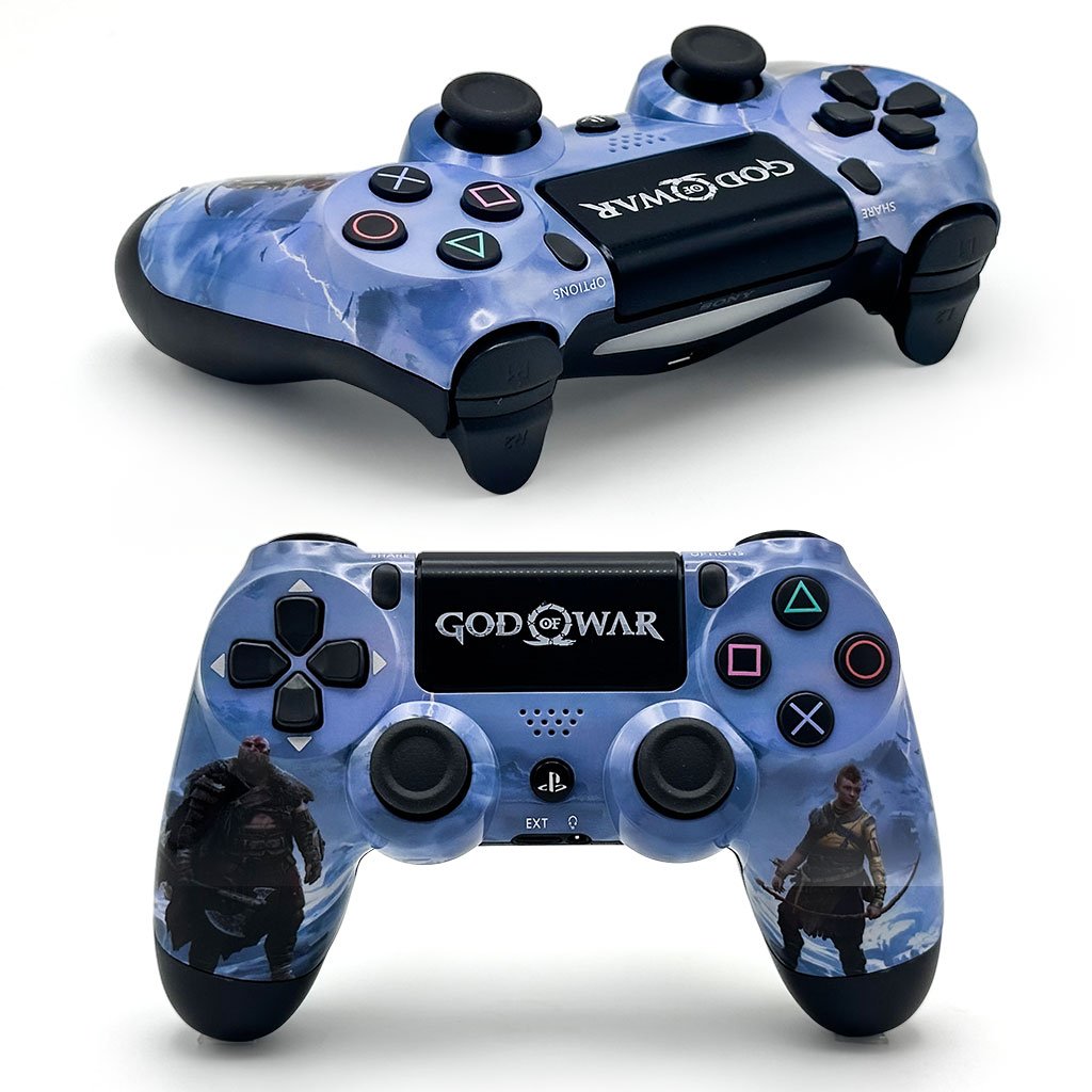 SONY DualShock Manette PS4 Sans Fil (High Copy) – Edition Ragnarok – Puissance Nordique & Contrôle Absolu pour Dominer le Jeu