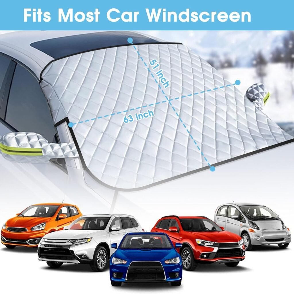 Couverture de Pare-brise Magnétique Toute Saison pour Voiture – Protection Totale en Toutes Saisons