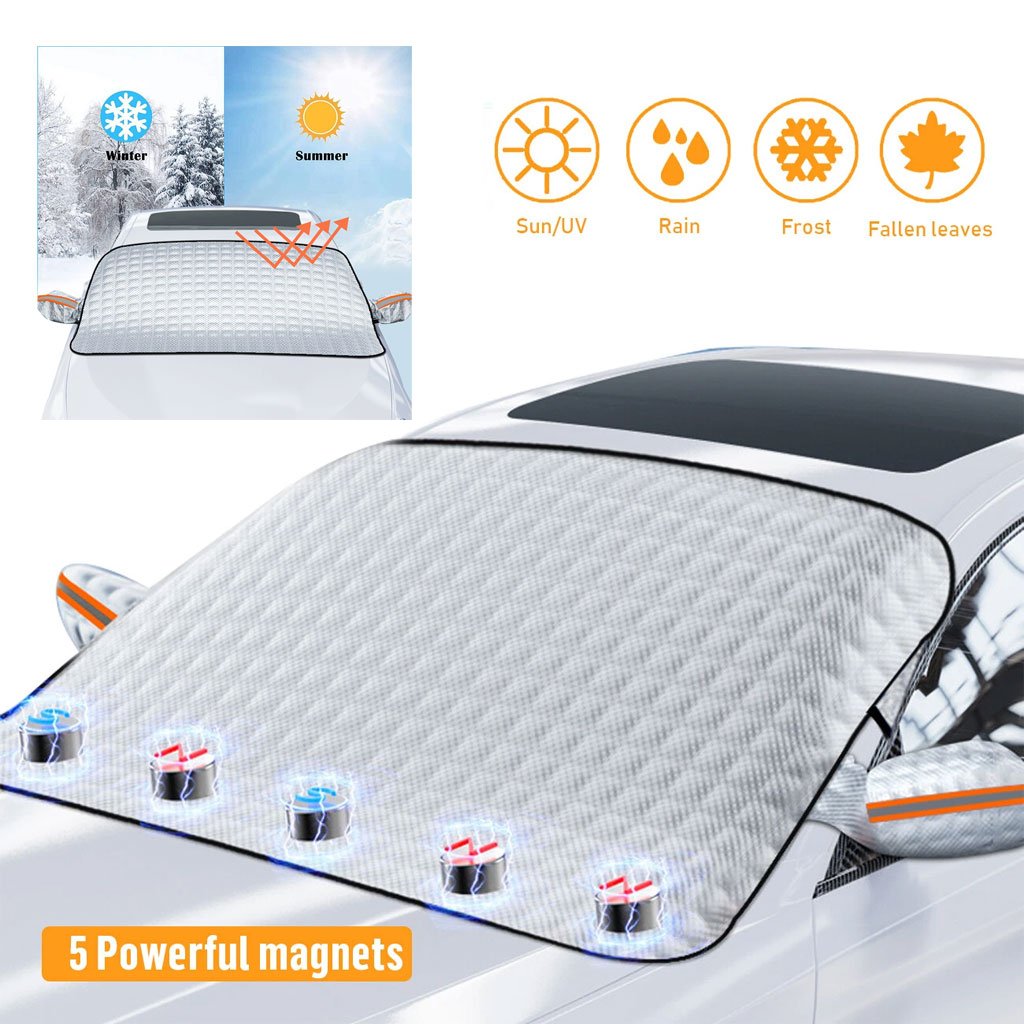 Couverture de Pare-brise Magnétique Toute Saison pour Voiture – Protection Totale en Toutes Saisons