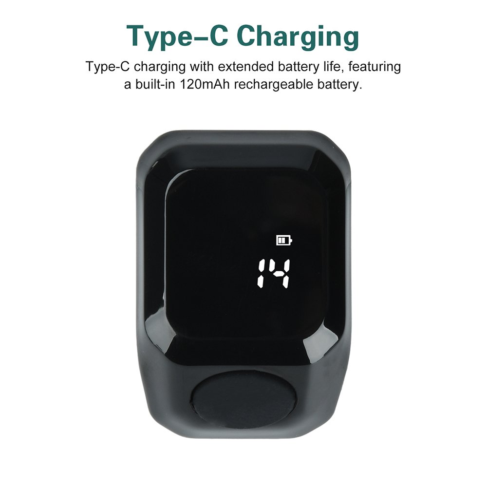 Anneau de Zikr Intelligent avec Bluetooth Écran OLED – Suivi Spirituel Moderne & Précision au Quotidien