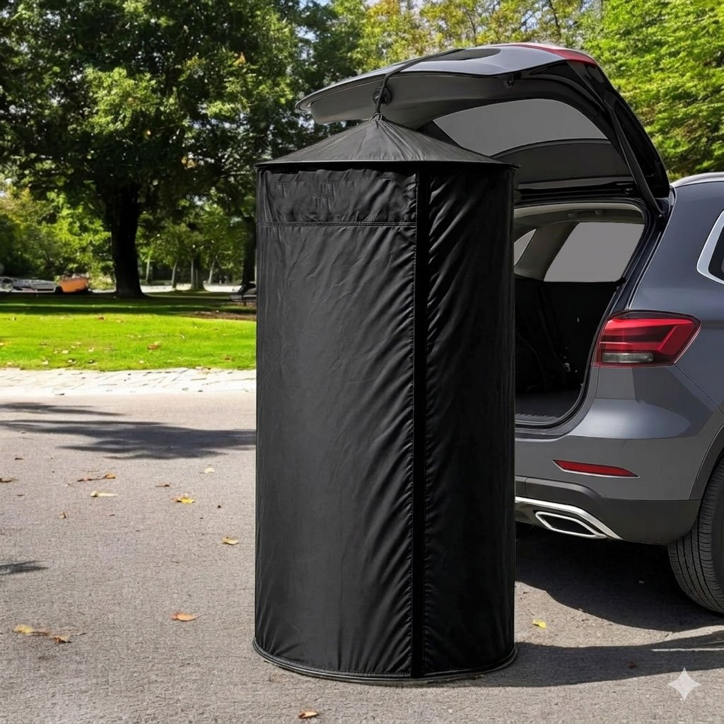 Tente de Douche et Change Suspendue pour les Déplacements – Intimité Totale & Confort