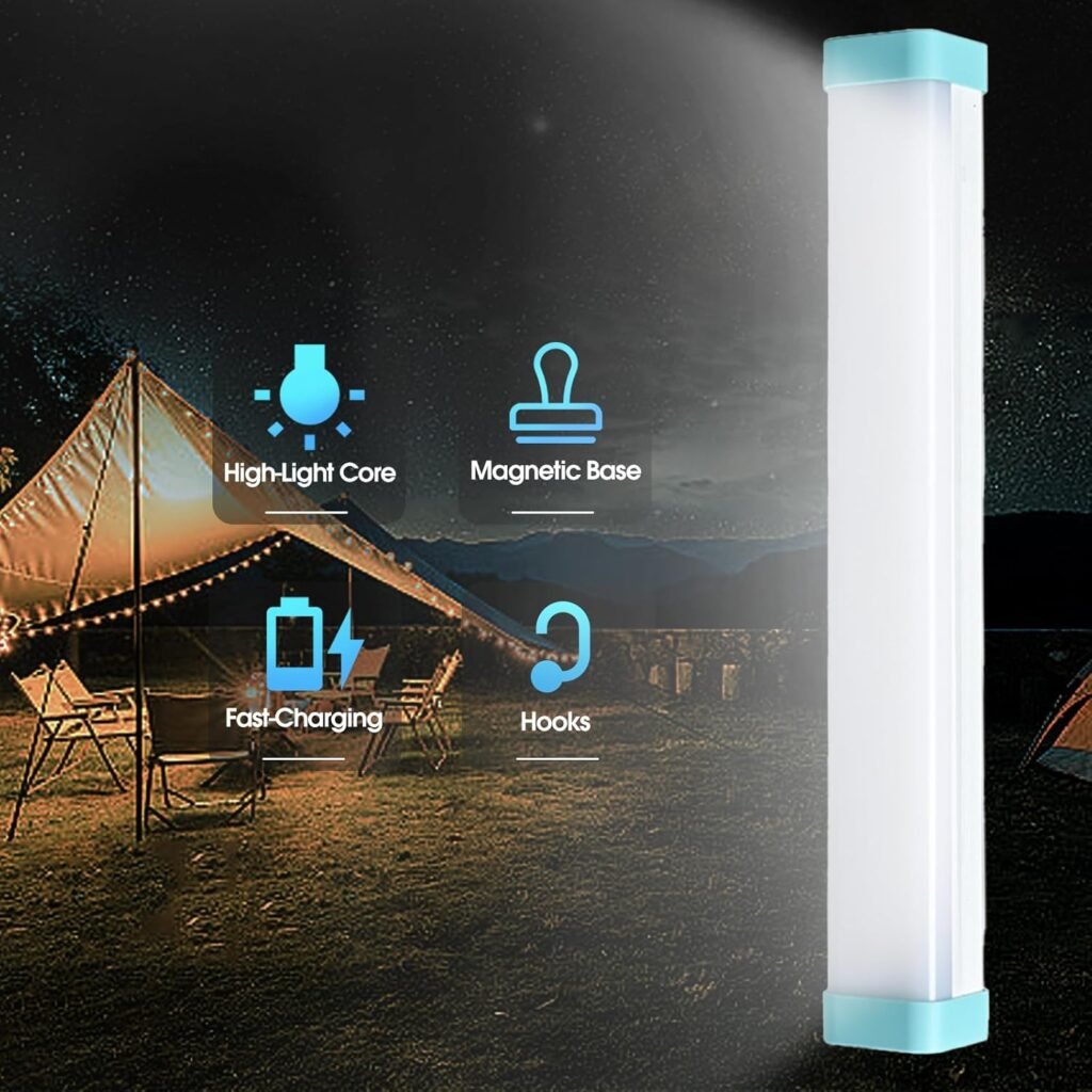 Lanterne de Camping 5-en-1 GM 6000mAh – Éclairage intelligent pour toutes vos aventures