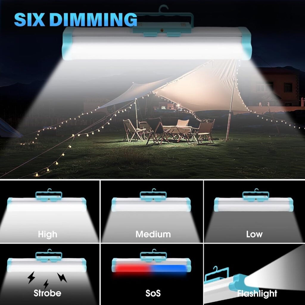 Lanterne de Camping 5-en-1 MM 4000mAh – Compacte et performante pour toutes vos sorties