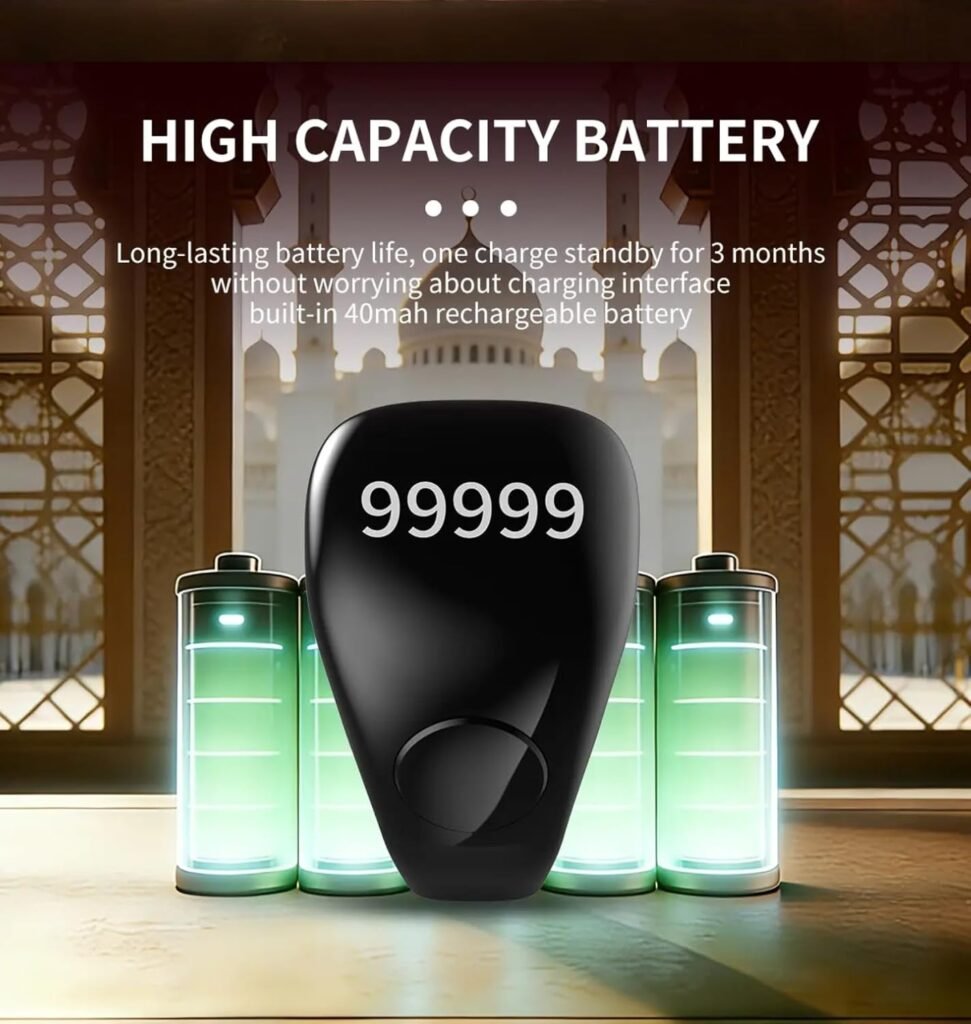 Anneau de Zikr Étanche iTasbih Salam+ – Votre compagnon spirituel intelligent au quotidien