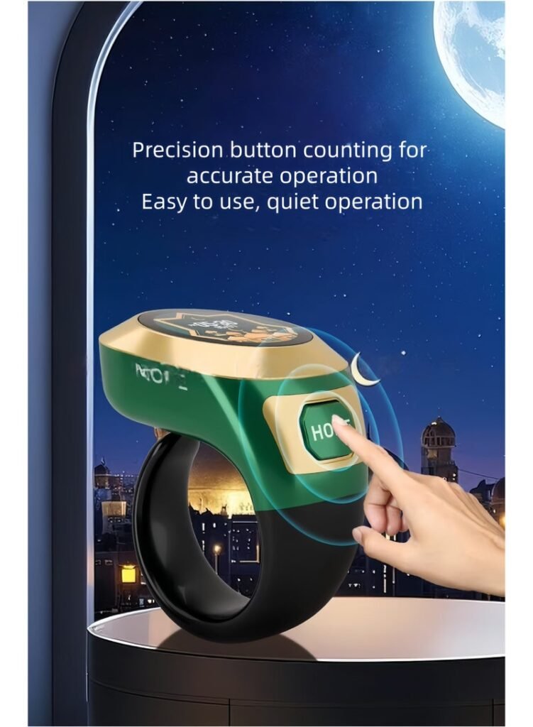 Anneau de Zikr S6 avec Écran OLED Couleur – Technologie et spiritualité réunies