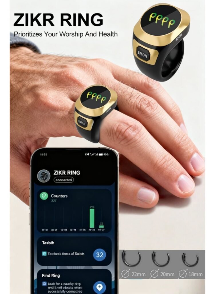 Anneau de Zikr S6 avec Écran OLED Couleur – Technologie et spiritualité réunies