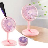 Ventilateur Pliable Rechargeable avec Support Téléphone – Confort et fraîcheur intelligents