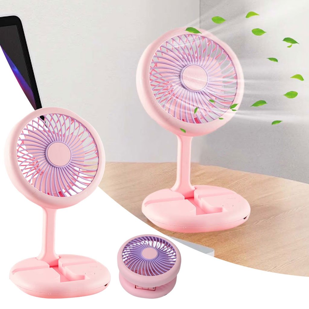 Ventilateur Pliable Rechargeable avec Support Téléphone – Confort et fraîcheur intelligents