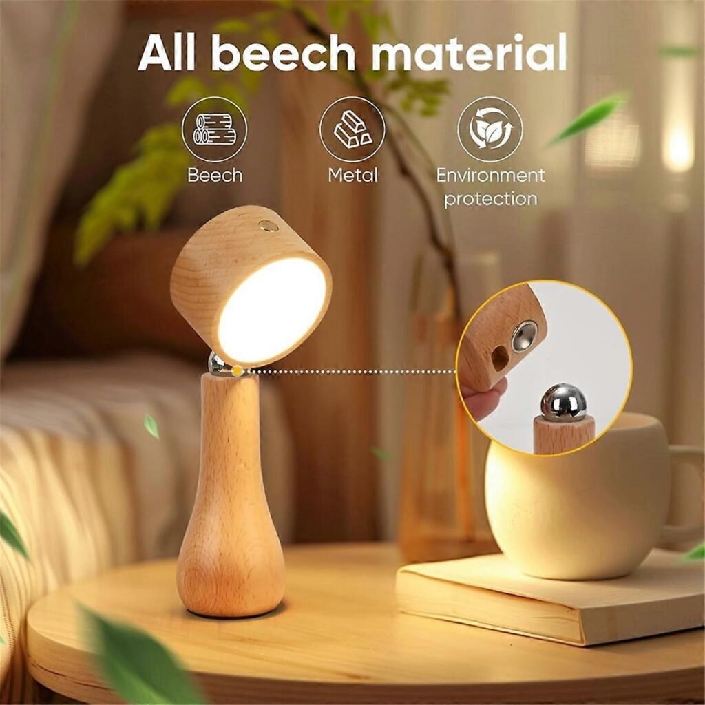 Lampe LED Tactile 360° Rechargeable – Lumière douce tactile 4000K