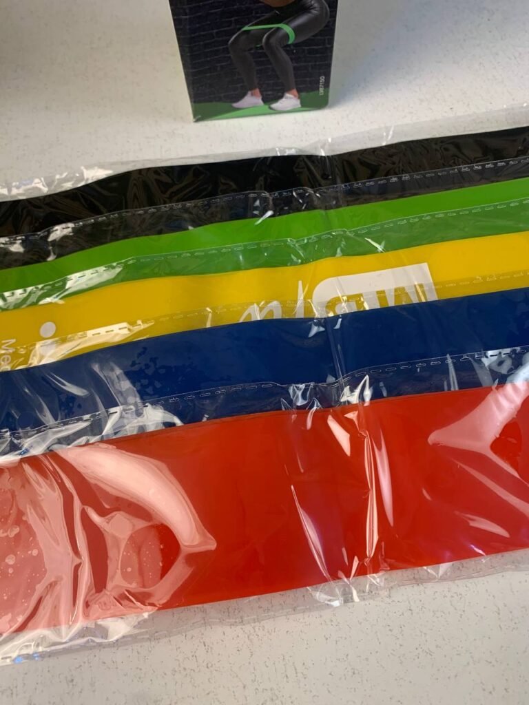 Ensemble de bandes de résistance Elastiques 5Pcs pour exercices de sport – Entraînement Complet & Progressif