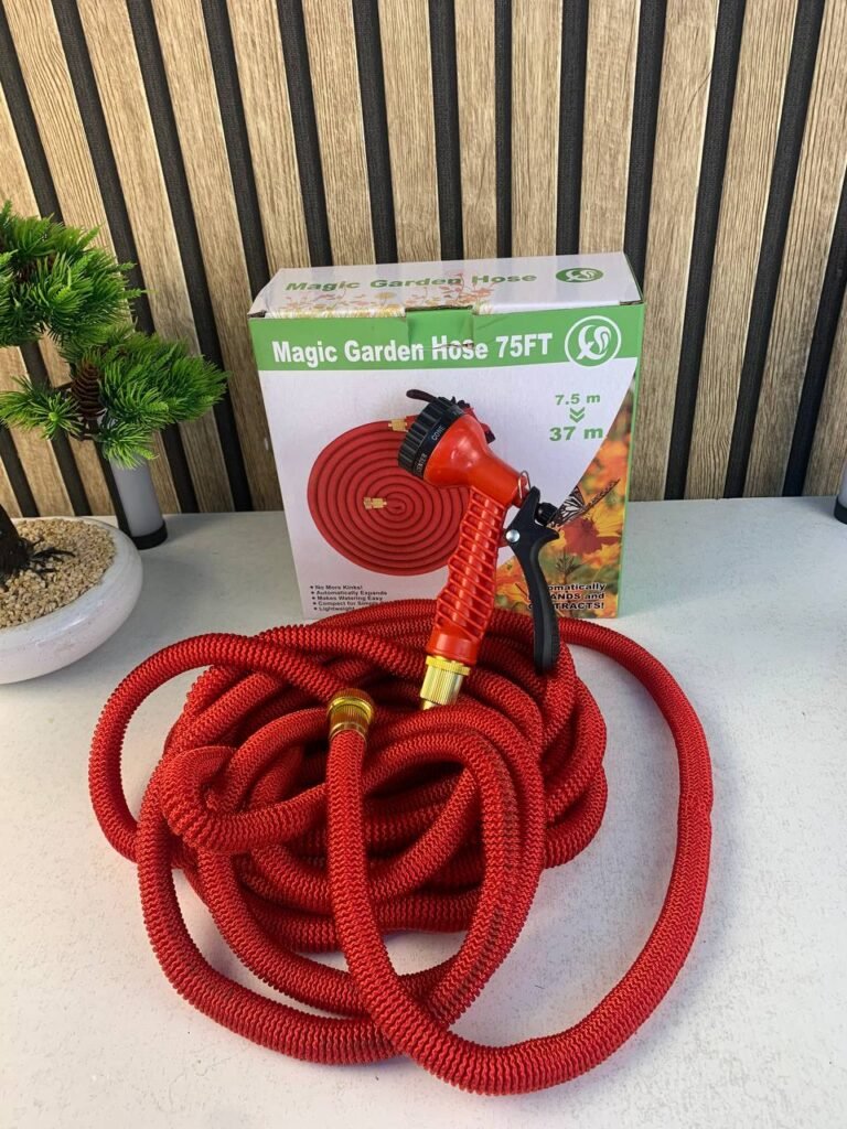 Tuyau de Jardin Extensible Magic Hose 7.5m jusqu’à 35m – Flexibilité Maximale & Gain d’Espace