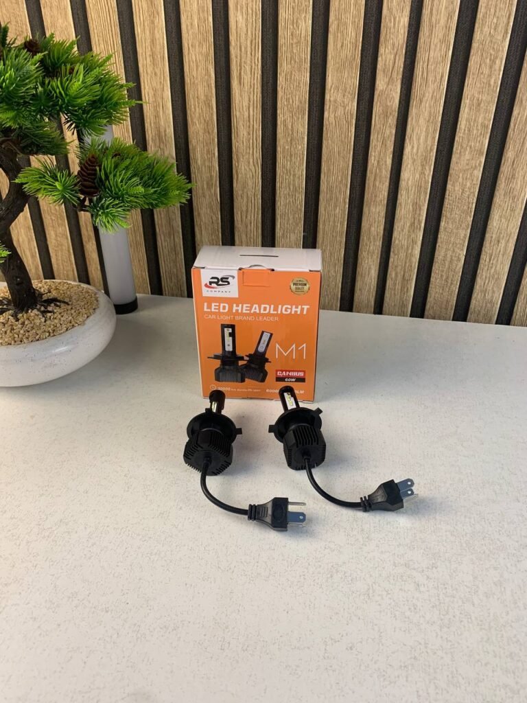 Kit Lampe Phare Canbus M1 H4 LED 6000K 60W – Éclairage Auto Haute Performance