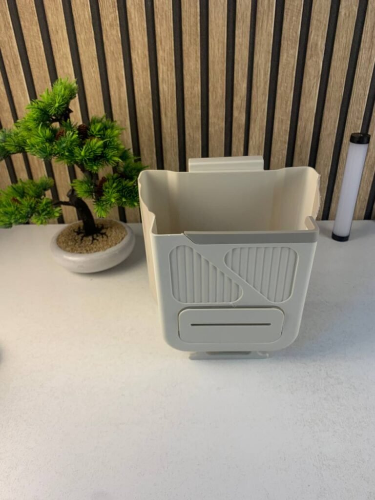 Poubelle de cuisine pliable et suspendue 7L avec distributeur de sacs – Gain de place intelligent